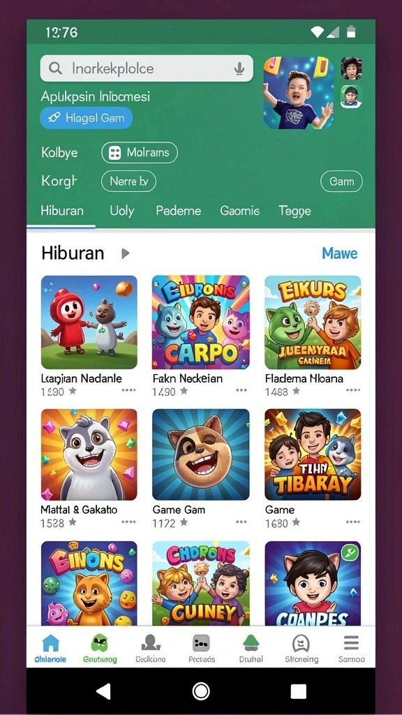 Tangkapan layar menunjukkan misi menarik di level baru.