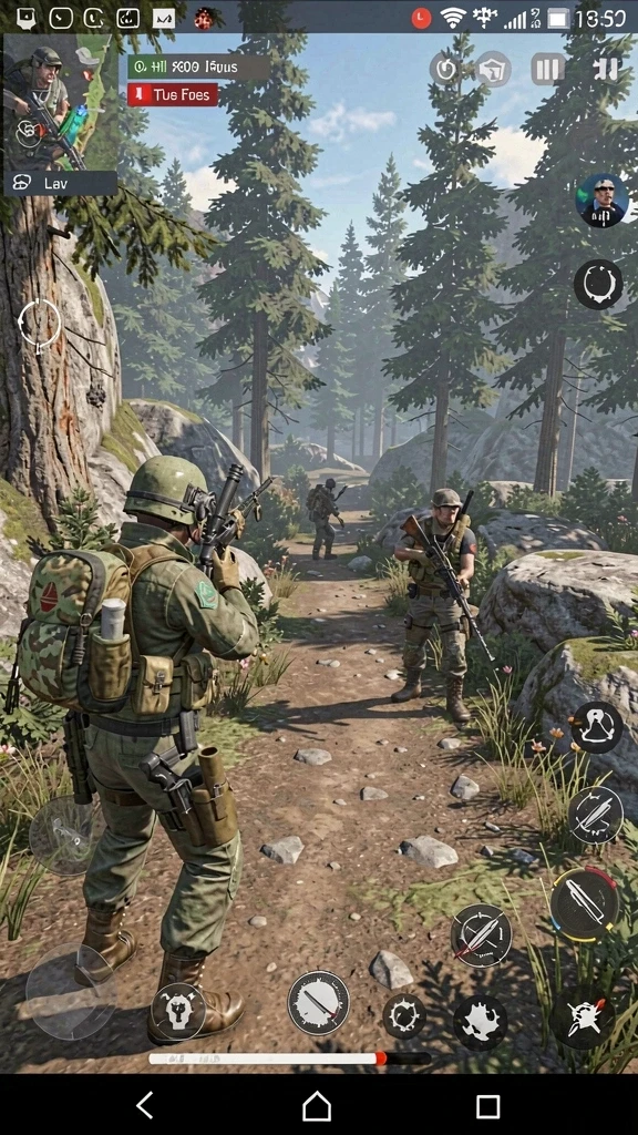 Screenshot dari aksi mendebarkan dalam game.