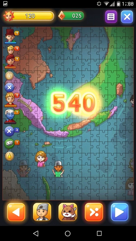 Screenshot dari mode kompetisi online yang menegangkan.