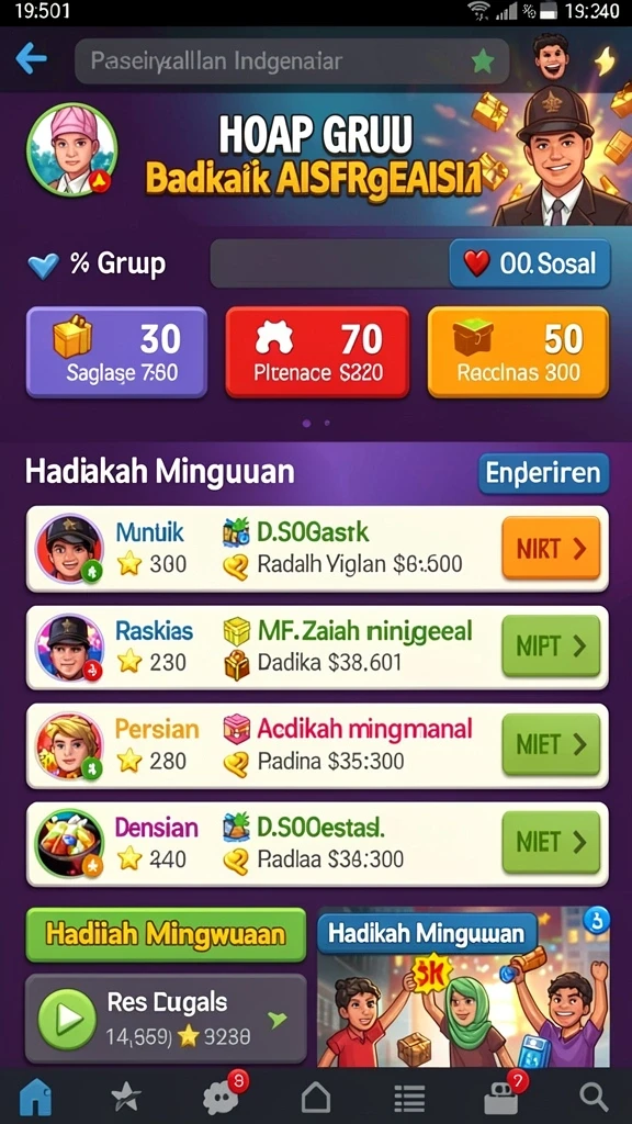 Gameplay yang adiktif dan penuh tantangan.
