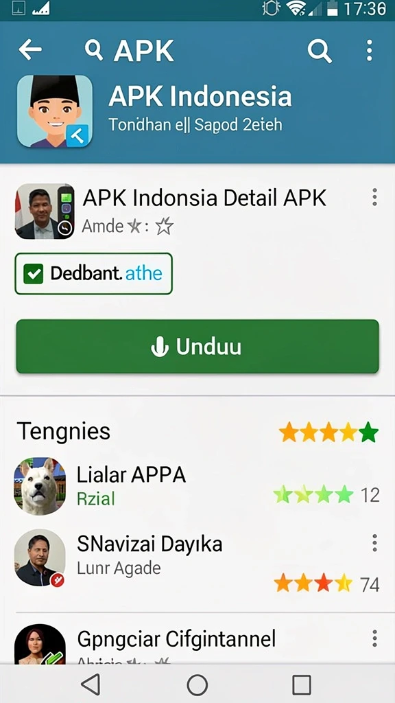 Tampilan karakter yang bisa disesuaikan.