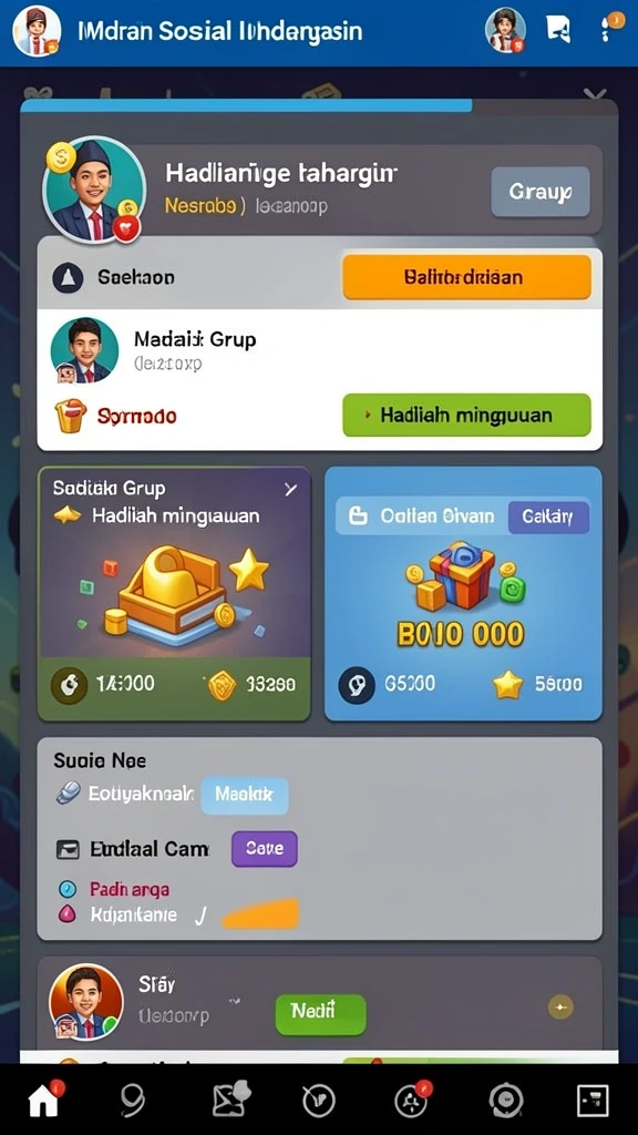 Turnamen mingguan dengan hadiah menarik.