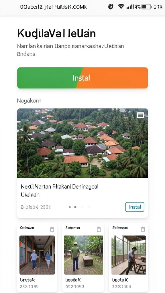 Tampilan utama aplikasi yang menarik dan mudah dinavigasi.