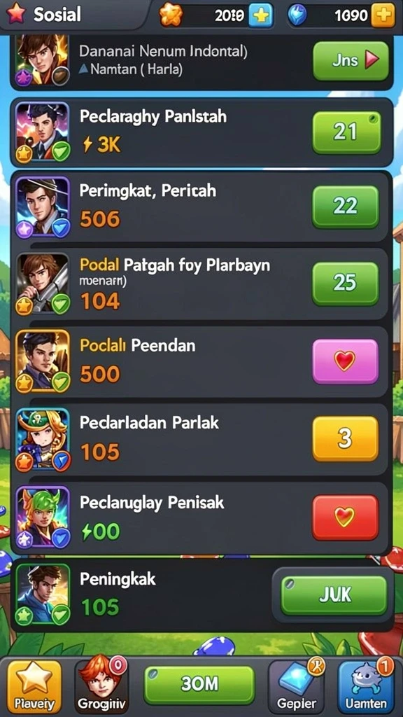 Karakter unik yang bisa dipilih oleh pemain.