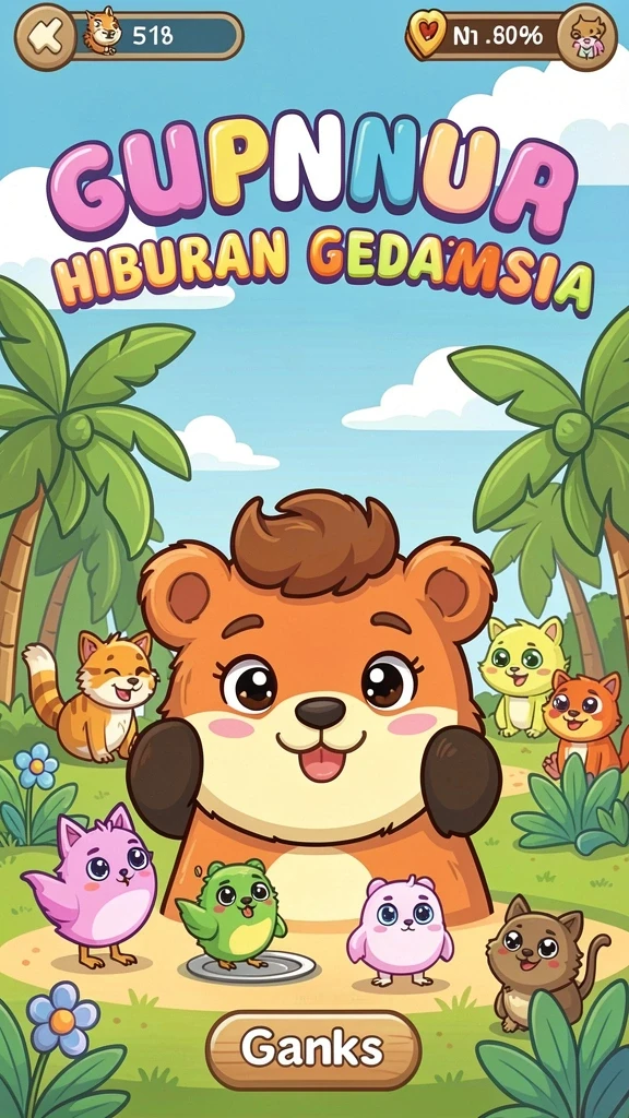 Tangkapan layar dari salah satu level yang menantang.