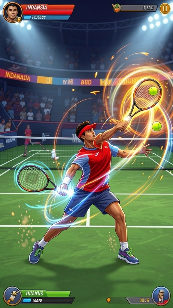 Screenshot saat bermain di level baru yang menantang.
