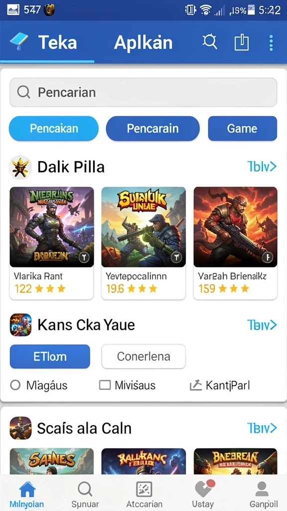 Mode multiplayer yang memungkinkan bertanding dengan pemain lain.