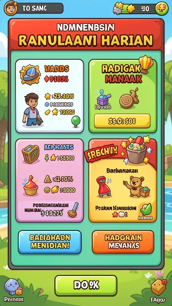 Tantangan level yang semakin menarik.