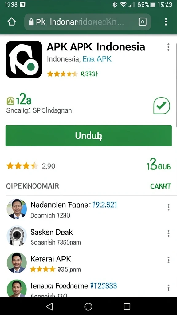Tampilan hasil pertandingan yang real-time.