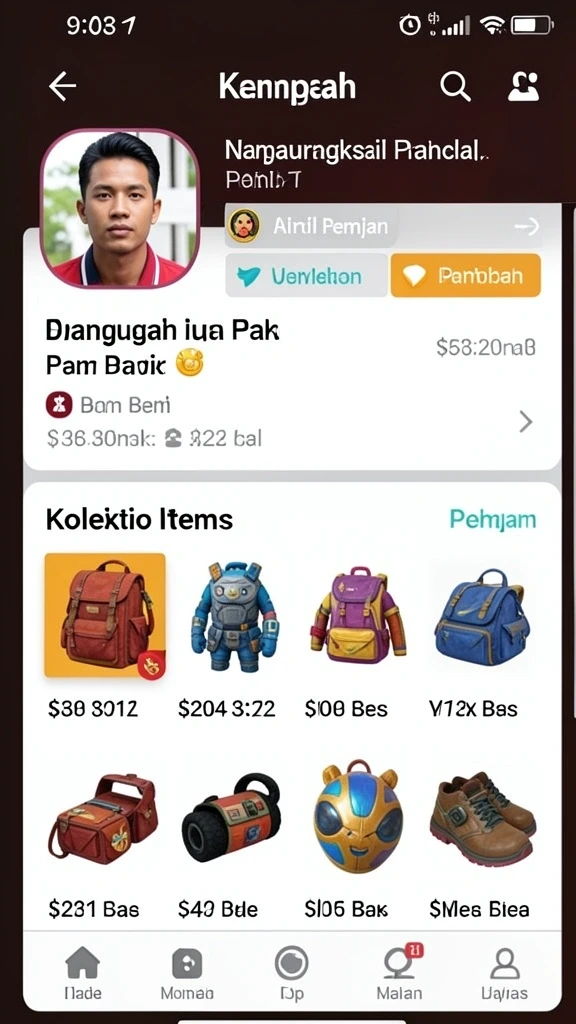 Tampilan antarmuka yang menarik dan intuitif.