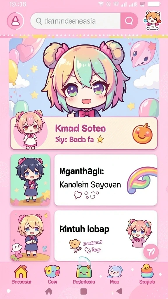 Tangkapan layar menunjukkan grafis menawan dari salah satu level game.