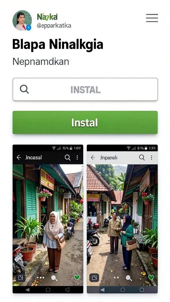 Tampilan awal yang menarik dan interaktif.