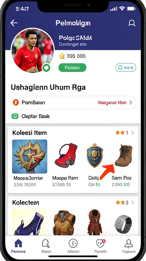 Tampilan antarmuka yang intuitif dan menarik.