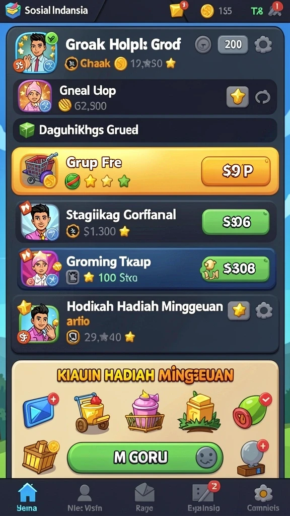Fitur multiplayer untuk bermain bersama teman.