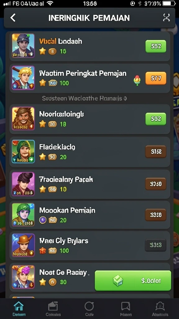 Gambaran karakter utama dalam aksi petualangan.